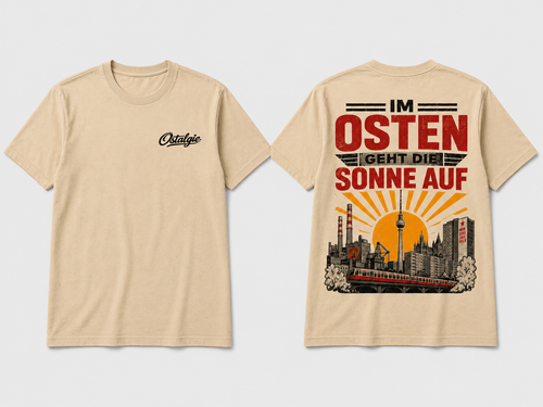Im Osten geht die Sonne auf – Retro Shirt